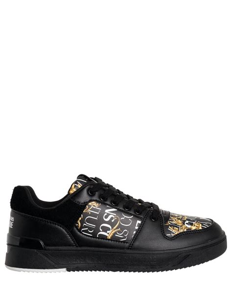 versace jeans low sneaker nero|Versace couture men sneakers.